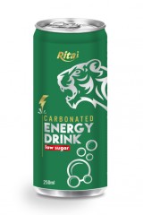 250ml Carbonated energy drink low sugar